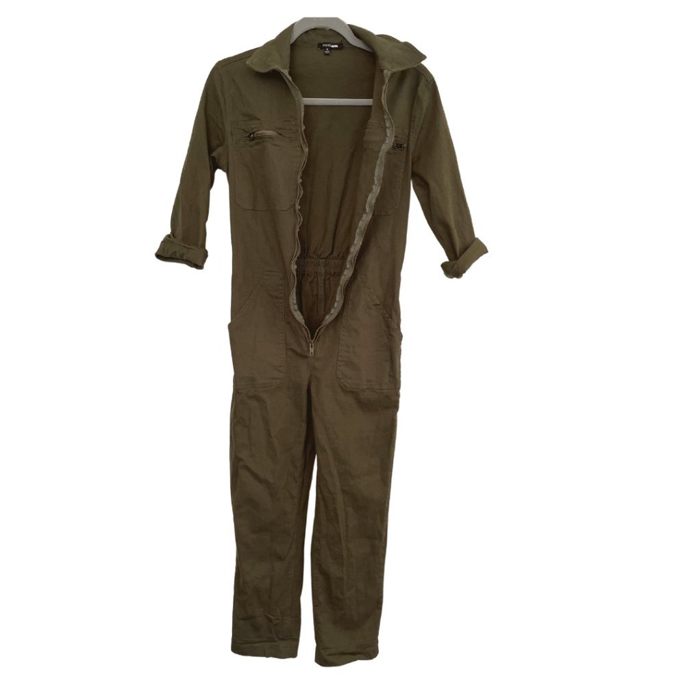 Fashion Nova Olive Green Jumpsuit Size Small - Picture 2 of 3